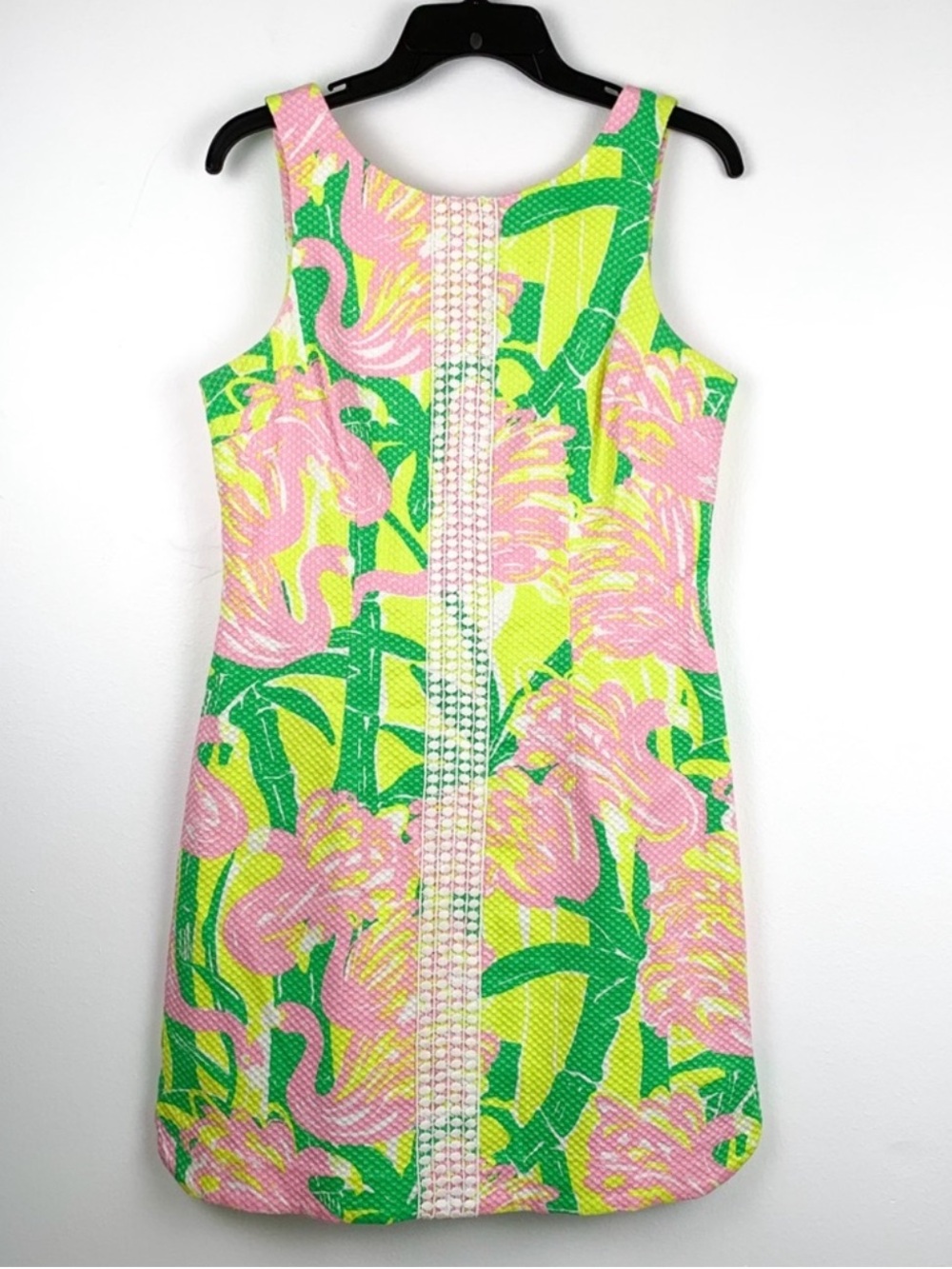 Lilly Pulitzer x Target Tropical Fan Dance Pink Flamingo Shift Dress 10 - Picture 2 of 4